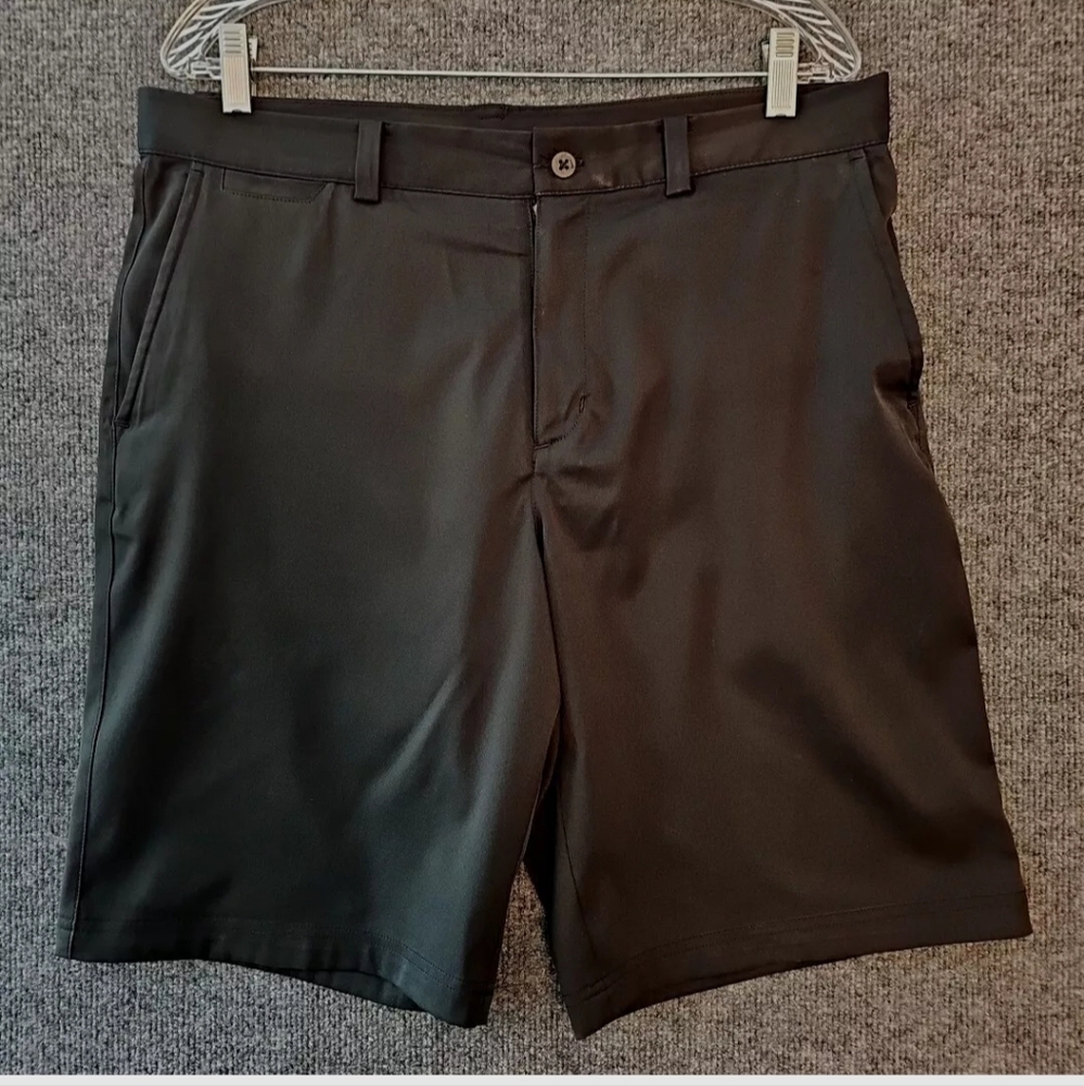Nike Dri Fit Men's Golf Shorts Black Embroidered Swoosh 34"